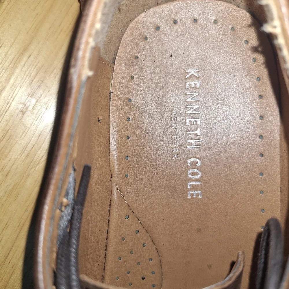 Kenneth Cole Rich Brown Leather Derbys